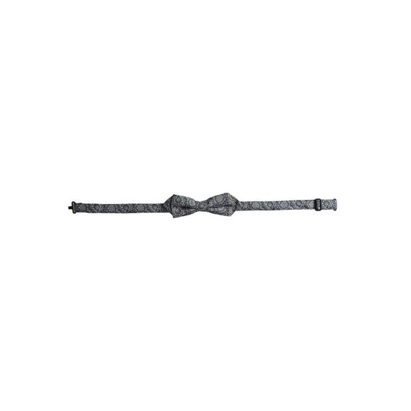 Dolce & Gabbana Black White Patterned Adjustable Tie main image 1
